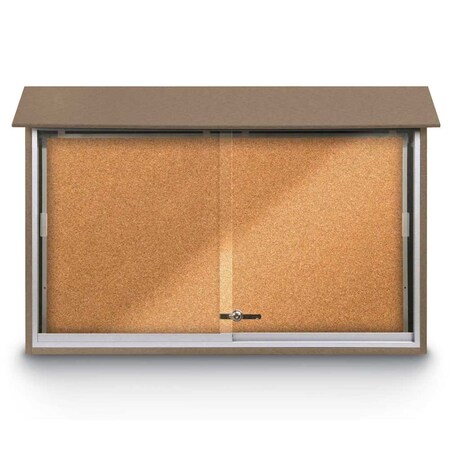 United Visual Products Indoor Enclosed Combo Board, 72"x36", White Frame/White Porc & Forbo UVCB7236W-WHTPORC-FORBO